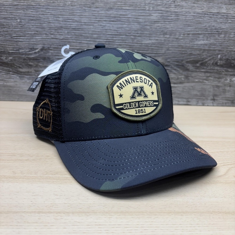 Minnesota Golden Gophers Hat Cap Snap Back Camo Operation Hat Trick Top OTH NWT